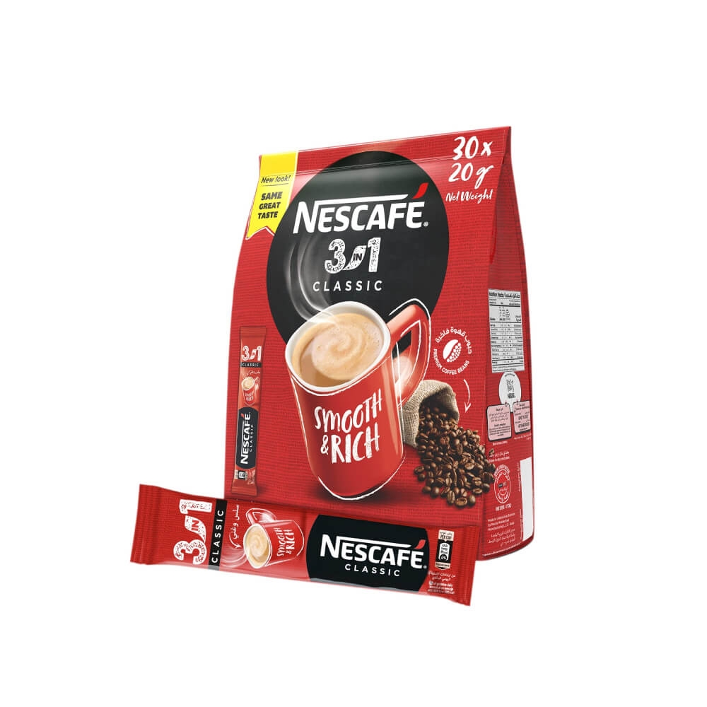 Nescafe 3in1 Inst Coffee Pouch 20Gx30s