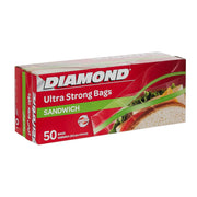 Diamond Ultra Strong Zipper Bags Sandwich 50s