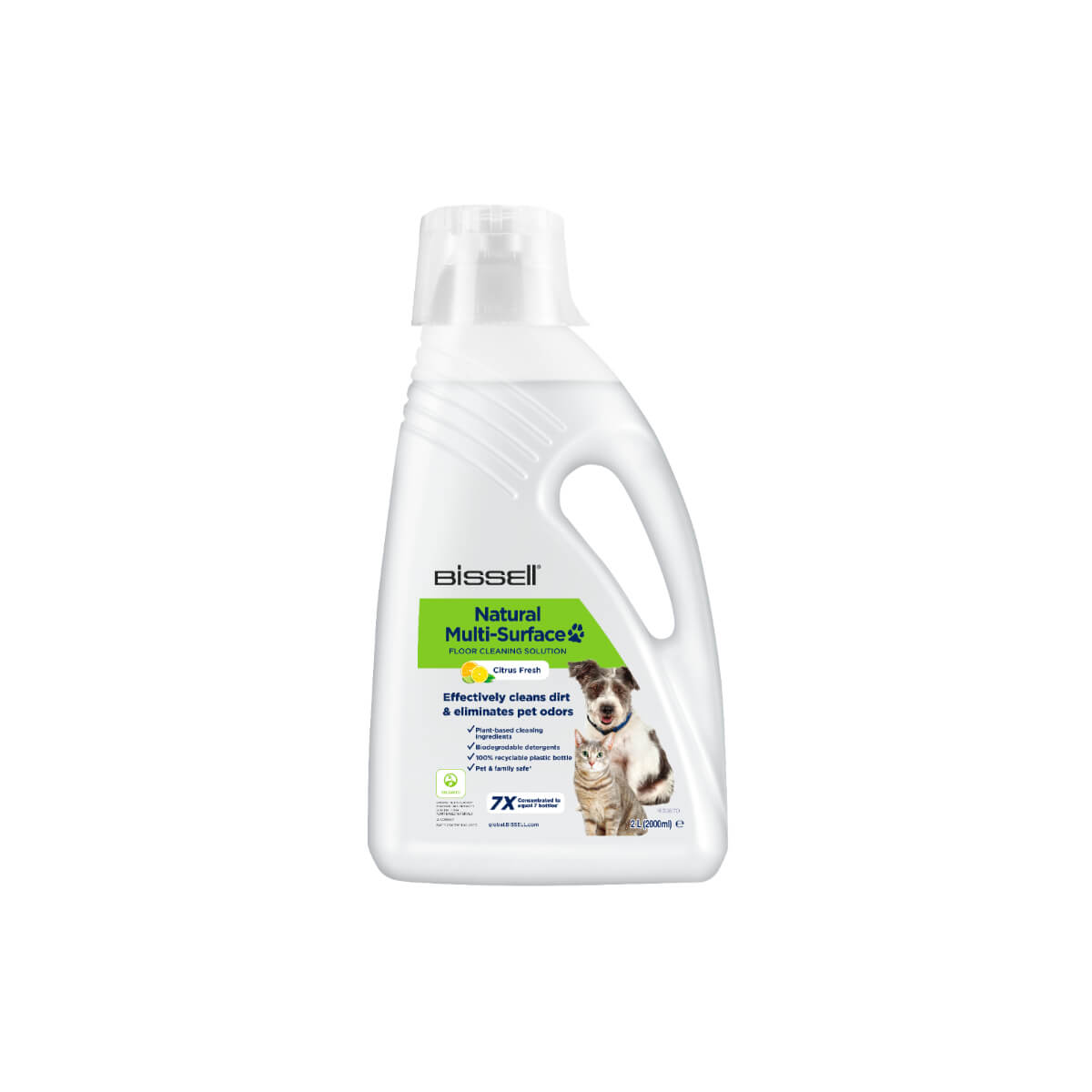 Bissell Natural Multi Surface Pet Stain Floor Cleaning Solution 2L
