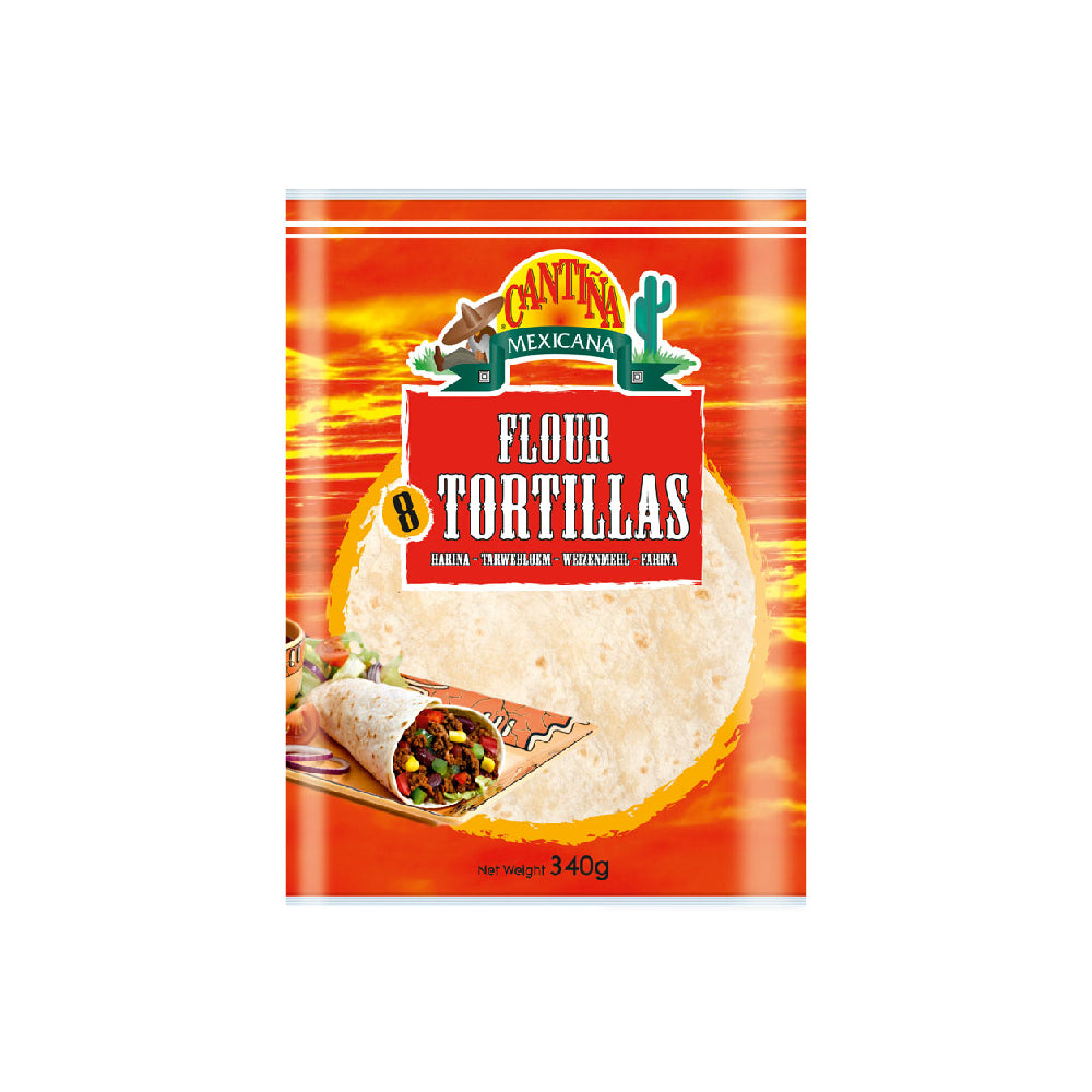 Cantina Mexicana Flour Tortilla 8's 340G