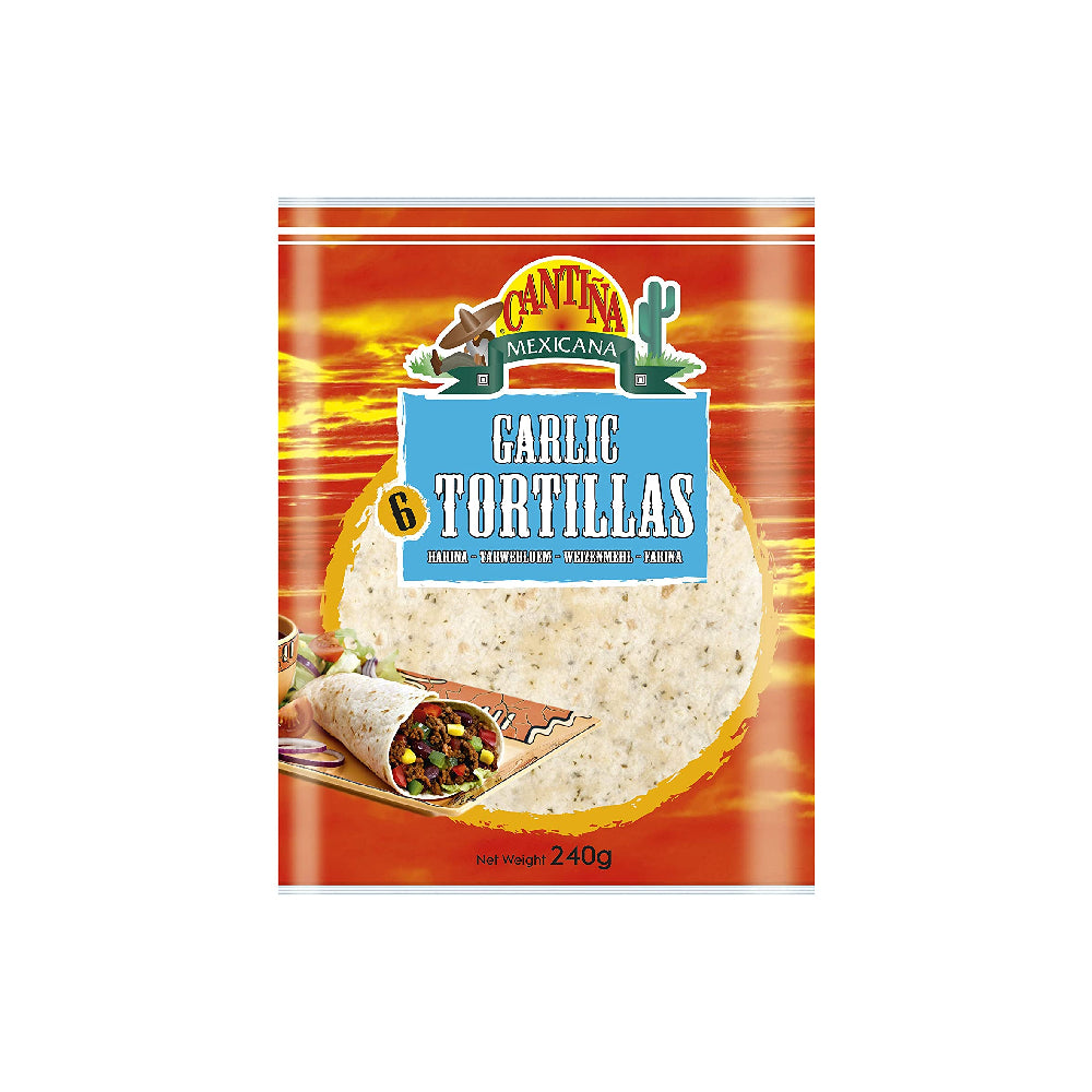 Cantina Mexicana Garlic Tortilla 240G