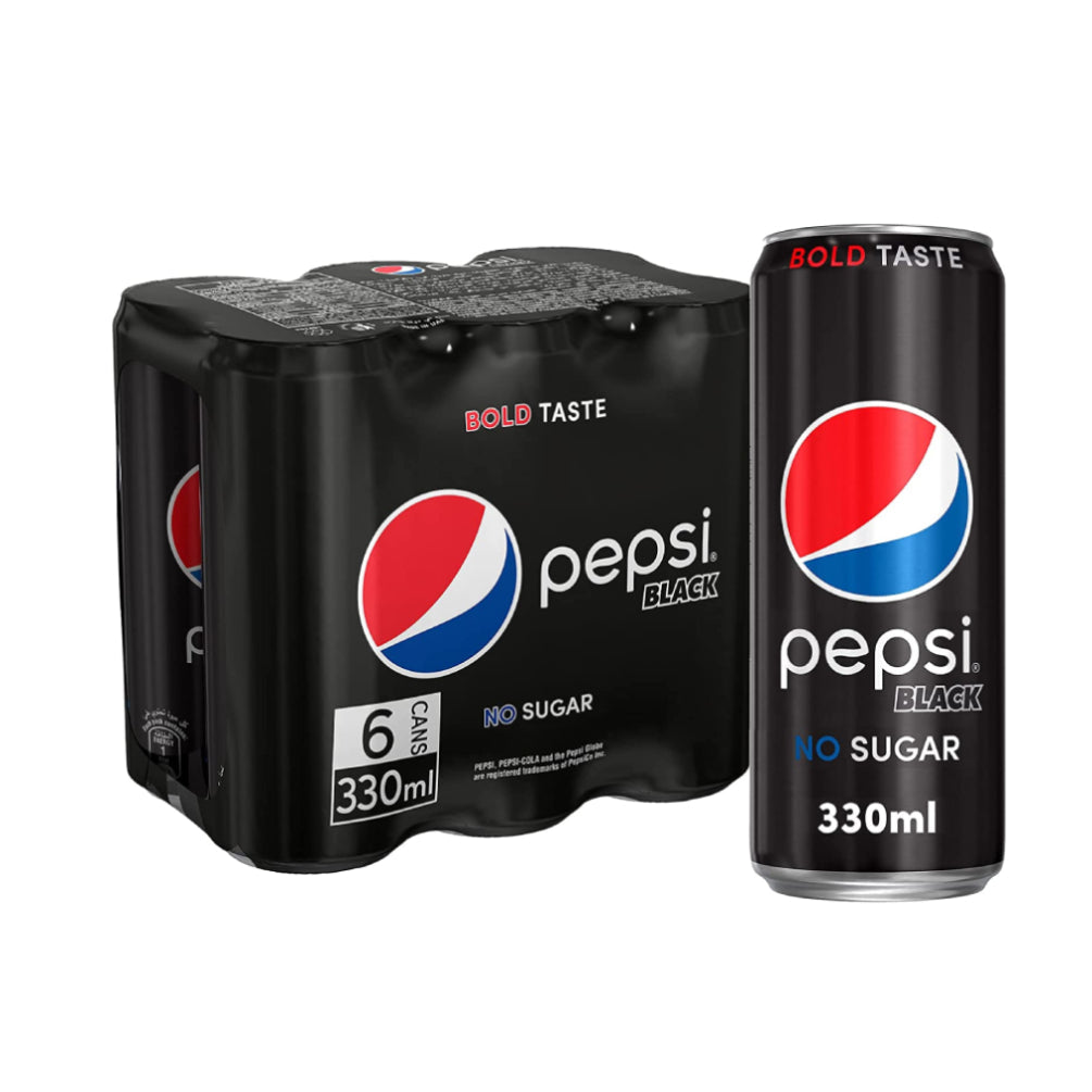 Pepsi Black Can 330mlx6