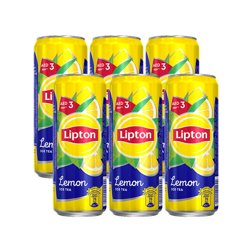 Lipton Ice Tea Lemon Can 315mlx6
