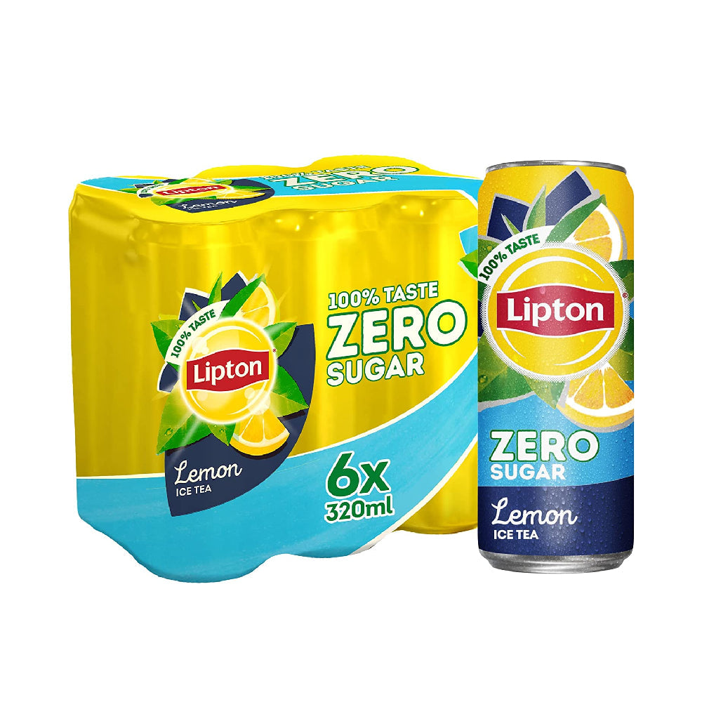 Lipton Ice Tea Lemon Zero Sugar 320mlx6