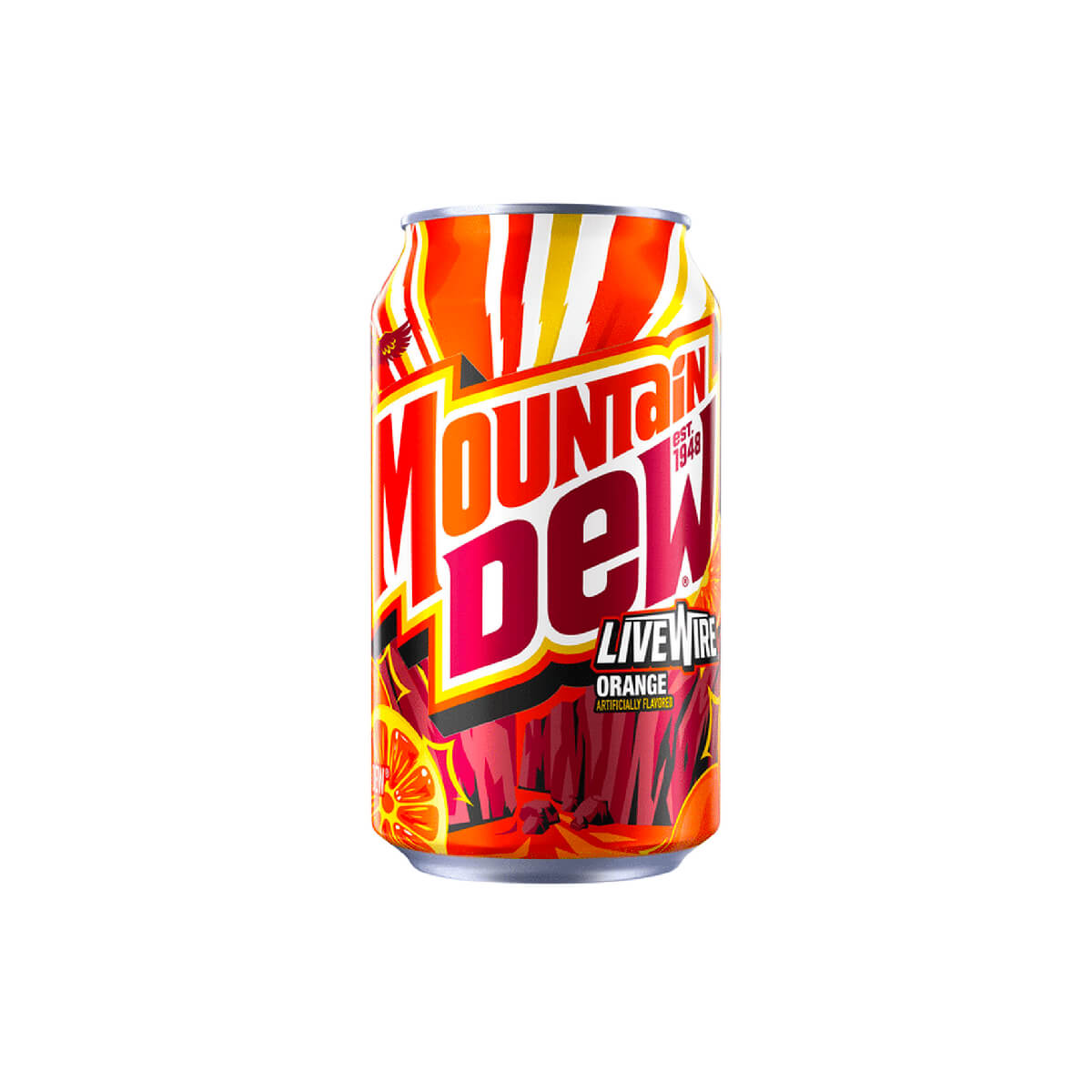 Mountain Dew Livewire Orange Flavor Soda 335ml