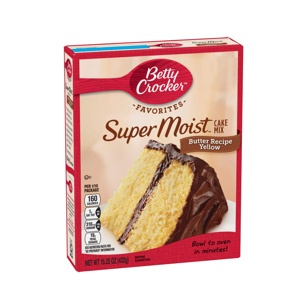 Betty Crocker Super Moist Cake Mix Butter Yellow 15.25oz
