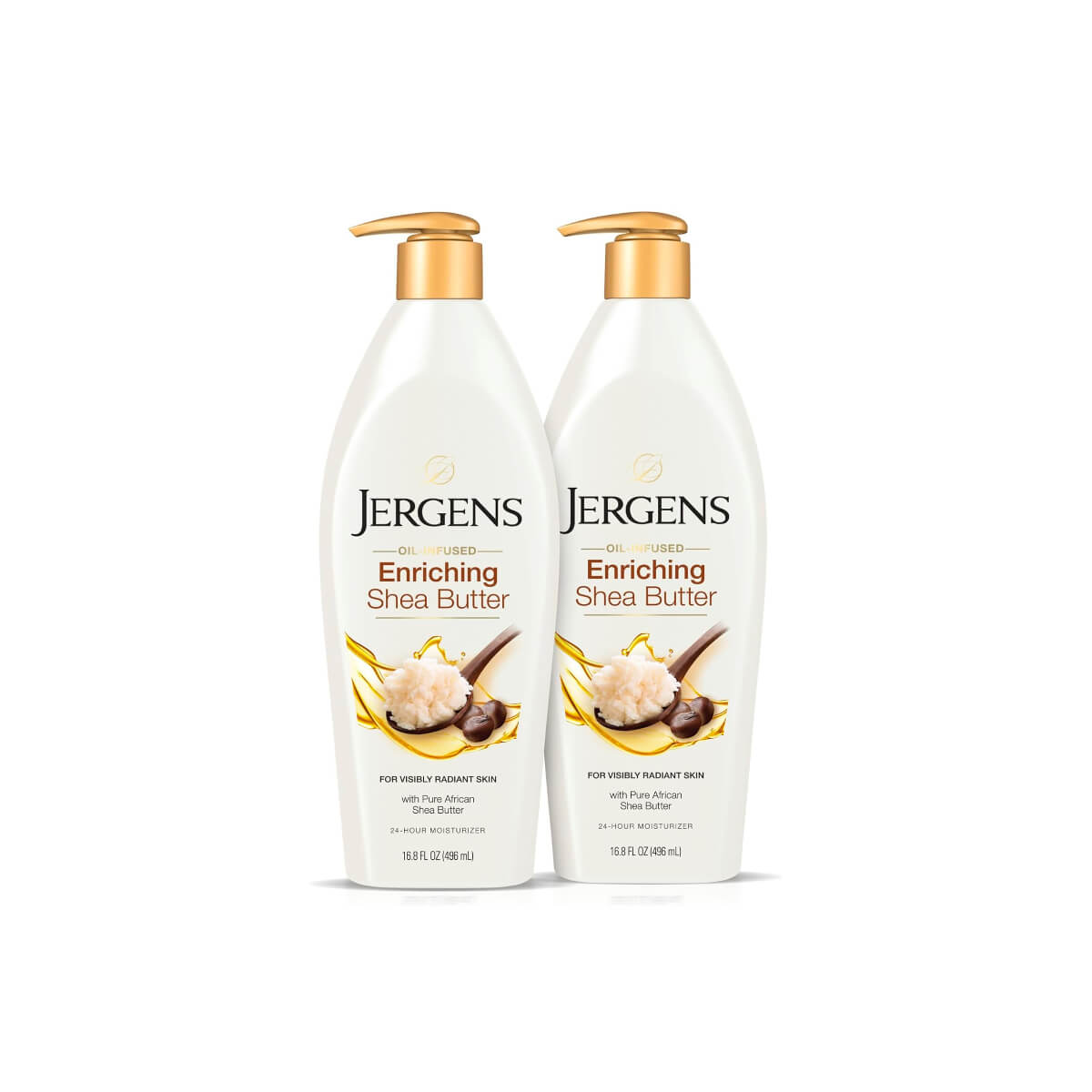 Jergens Enriching Shea Butter Body Lotion 2x400ml