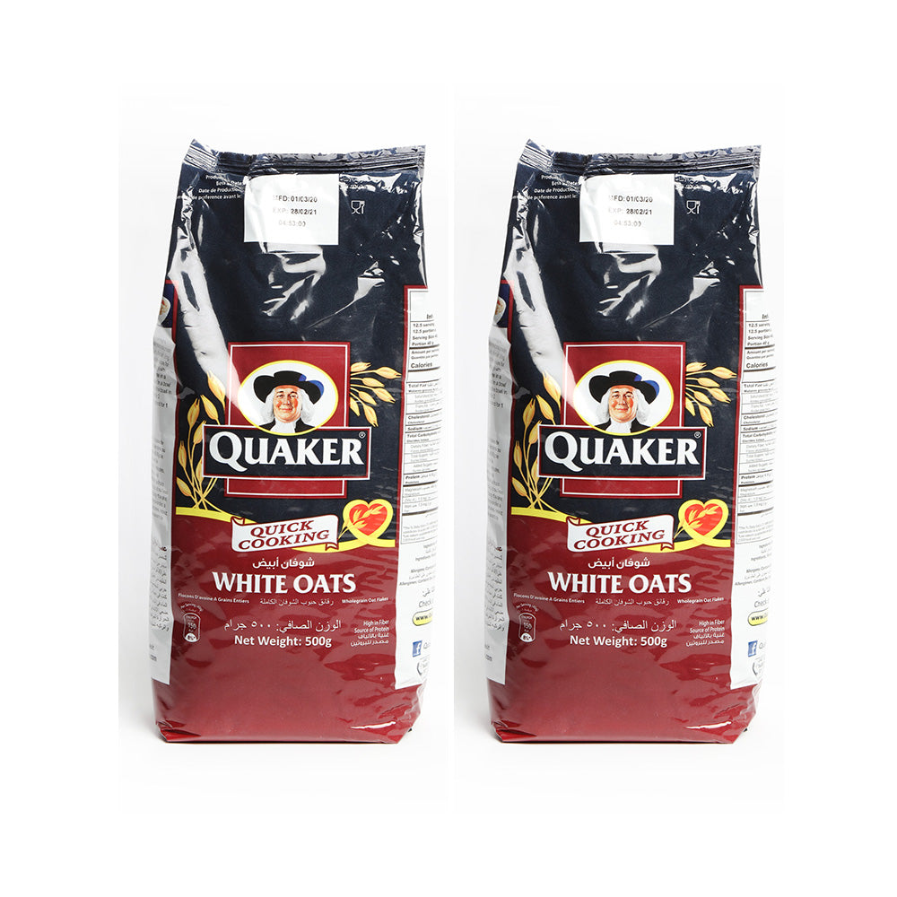 Quaker Oats Alu-Foil Bags 500Gx2