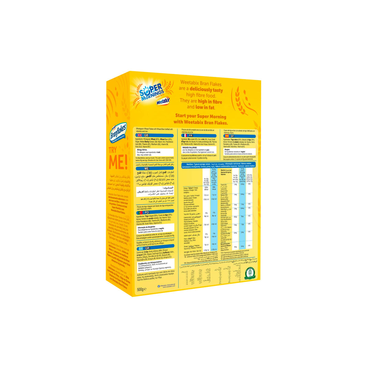 Weetabix Bran Flakes Wheat Flakes With Wheat Bran 500g