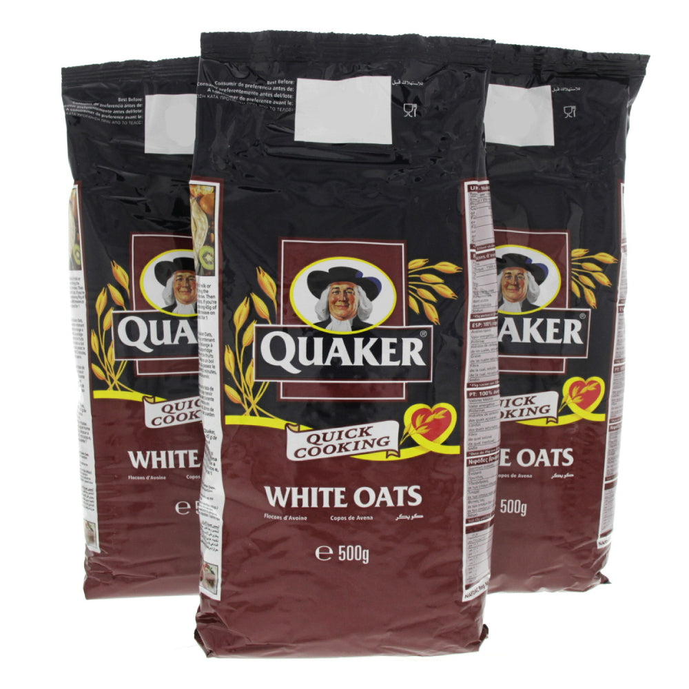 Quaker Oats Foil Bags 500Gx2+1 Free