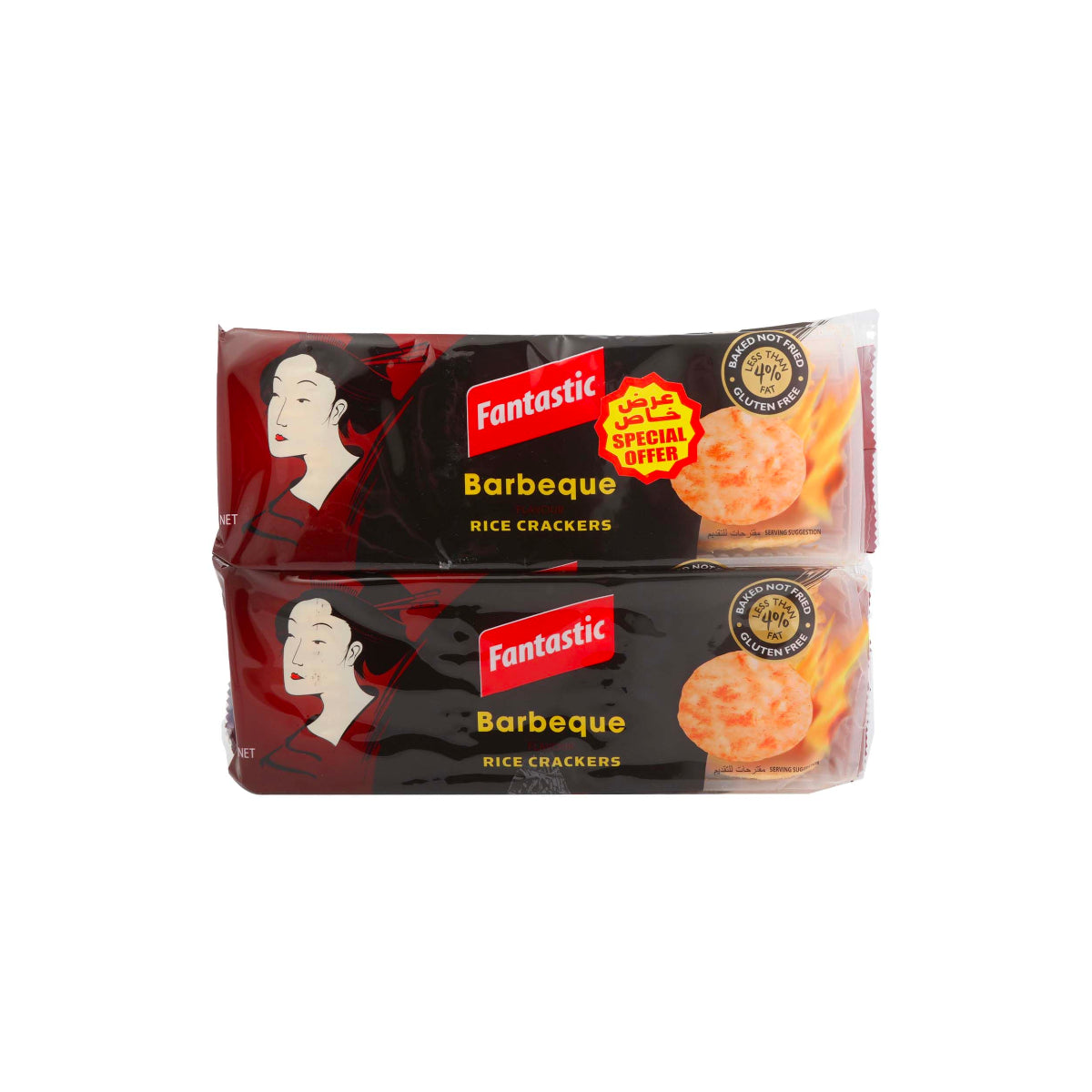 Fantastic Barbeque Rice Crackers 2x100g