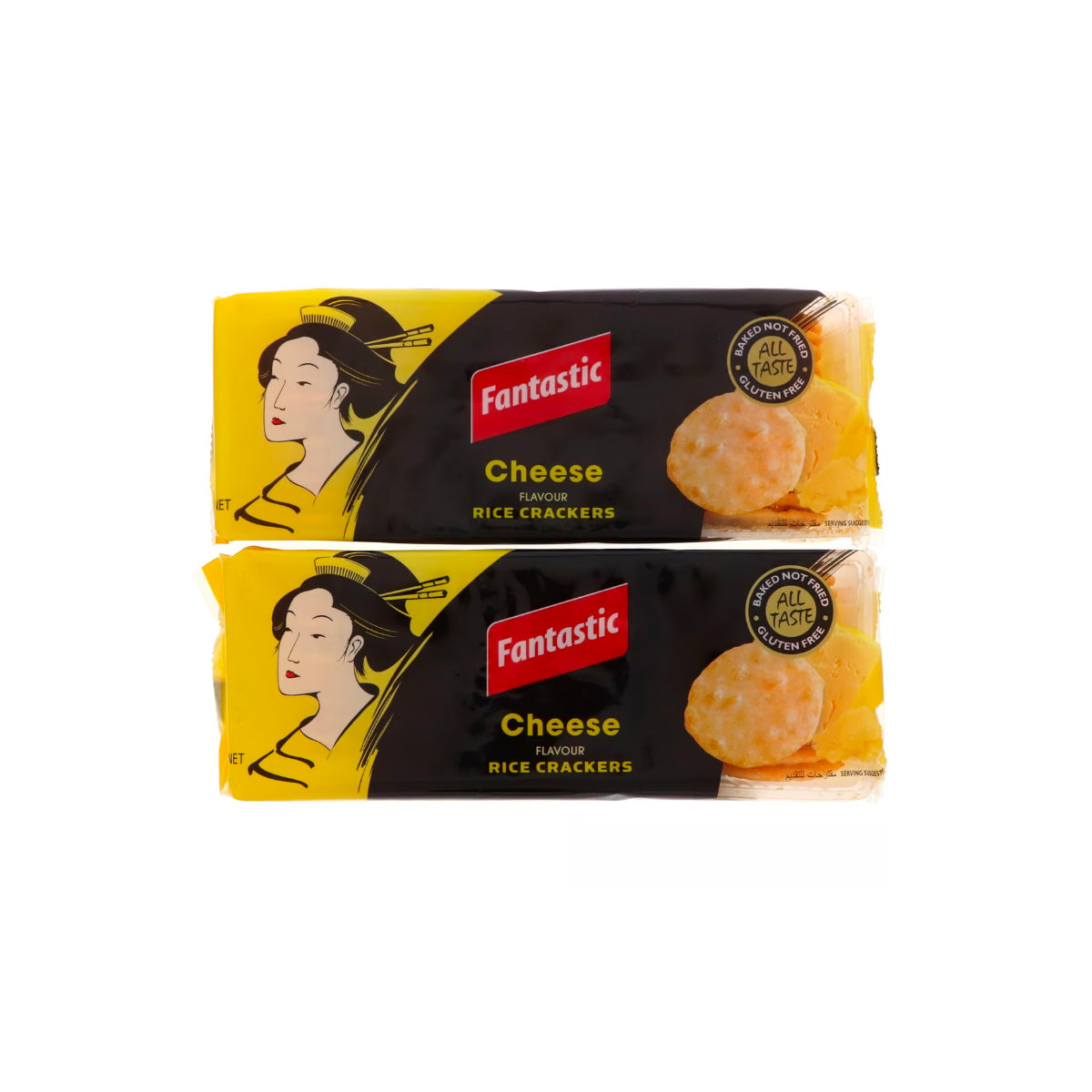 Fantastic Cheese Rice Crackers 2x100g