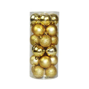 X'Mas Balls Golden 4Cm 24 Pcs