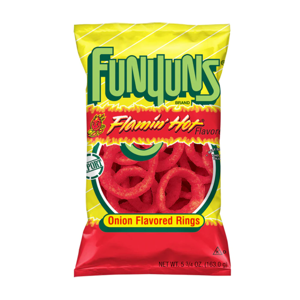 Funyuns Flamin Hot Onion Flavoured Rings 163gm