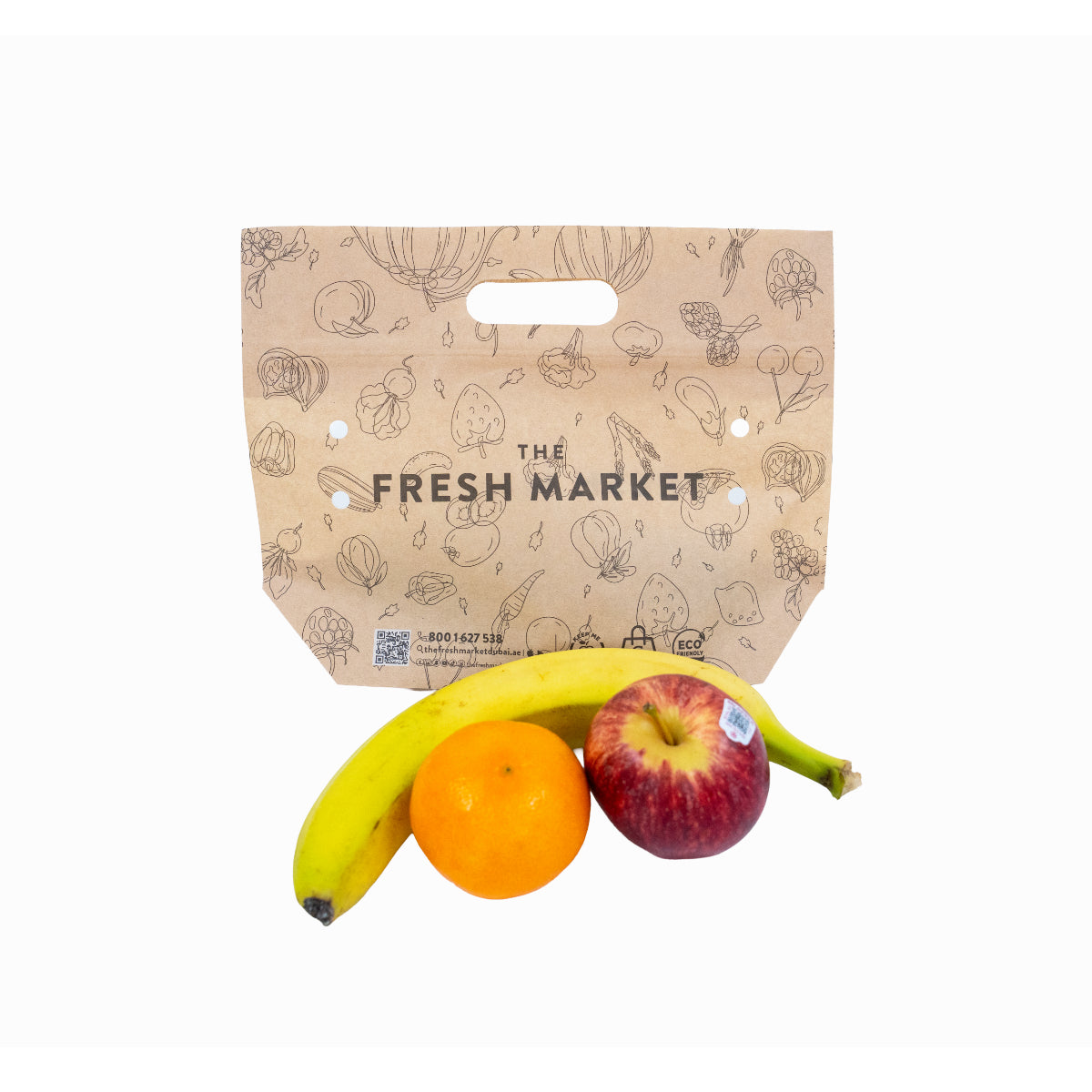 Mix Fruits Pouches (Banana+Apple+Mandarine) Approx- 545gm Pack