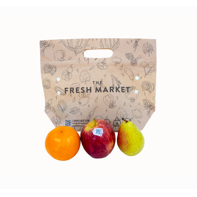 Mix Fruits Pouches (Apple+Mandarine+Pears) Approx-390gm Pack