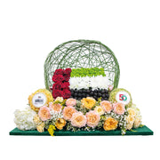 UAE Flag Flower Arrangement