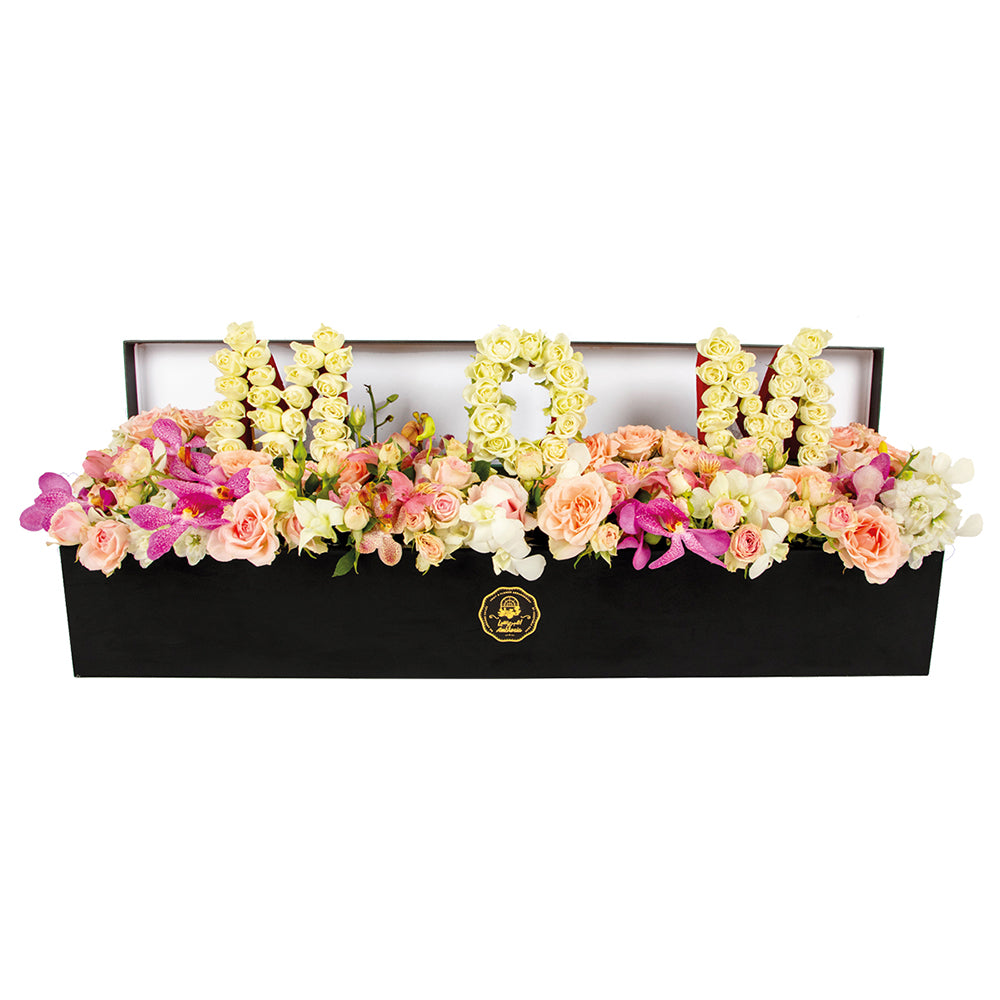 Lucky To Have You Mom Flower Arrangement