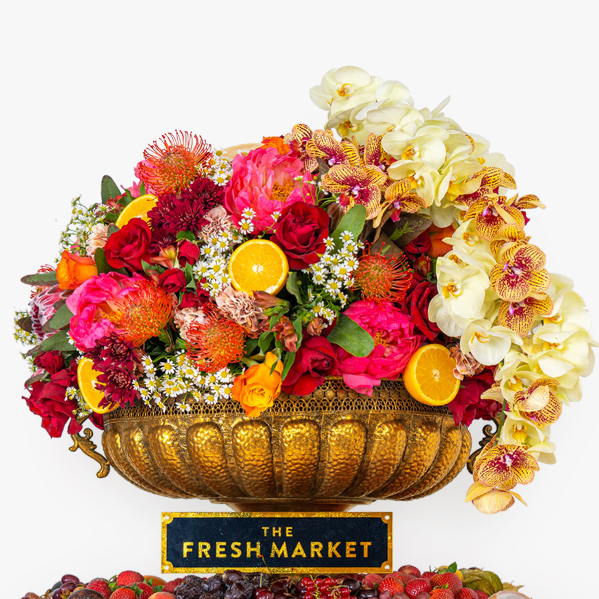 Fantasy Fruit and Flower Arrangement