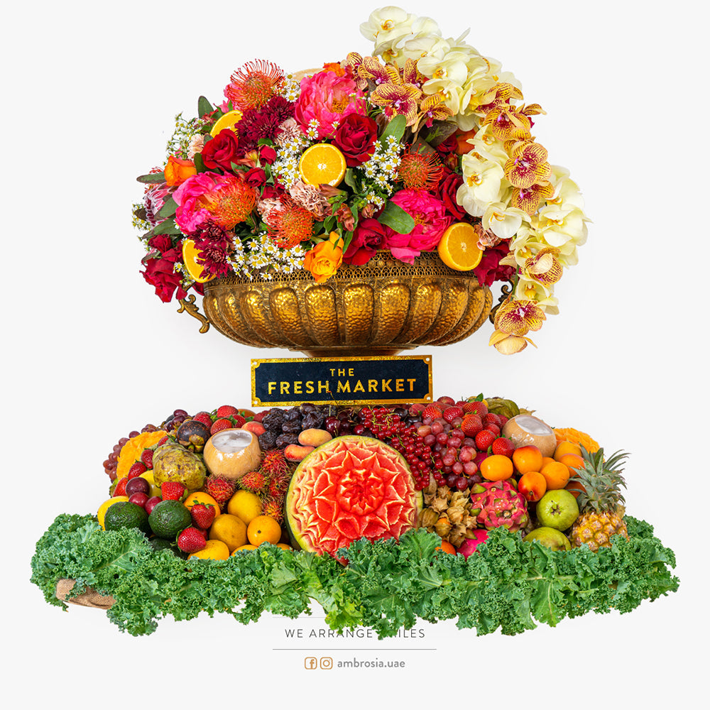 Fantasy Fruit and Flower Arrangement