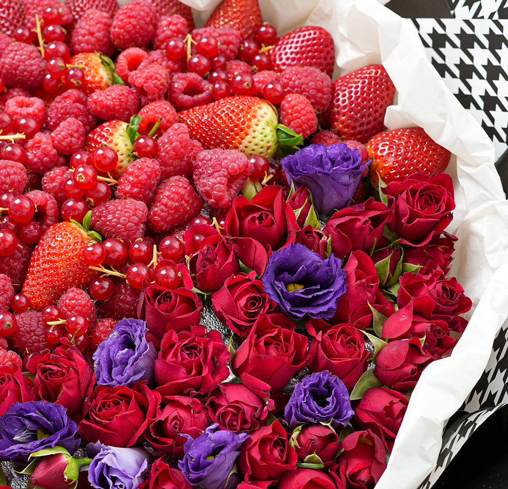 Premium Celebration Spirit 5 Fruits Bouquet (Red)