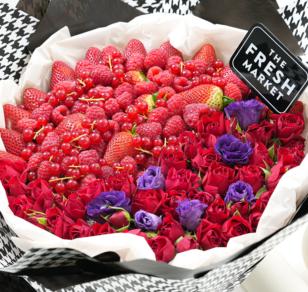 Premium Celebration Spirit 5 Fruits Bouquet (Red)