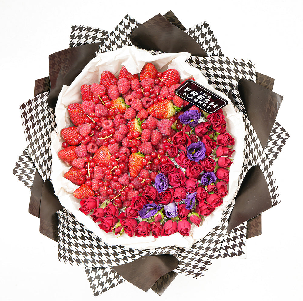 Premium Celebration Spirit 5 Fruits Bouquet (Red)