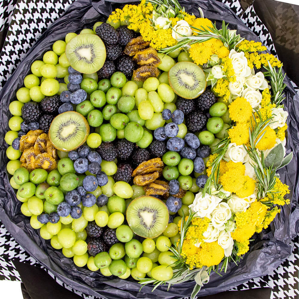 Premium Celebration Spirit 6 Fruits Bouquet (Green)