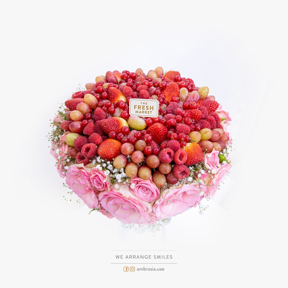 Ambrosia Rosy Decadence Flower Vase