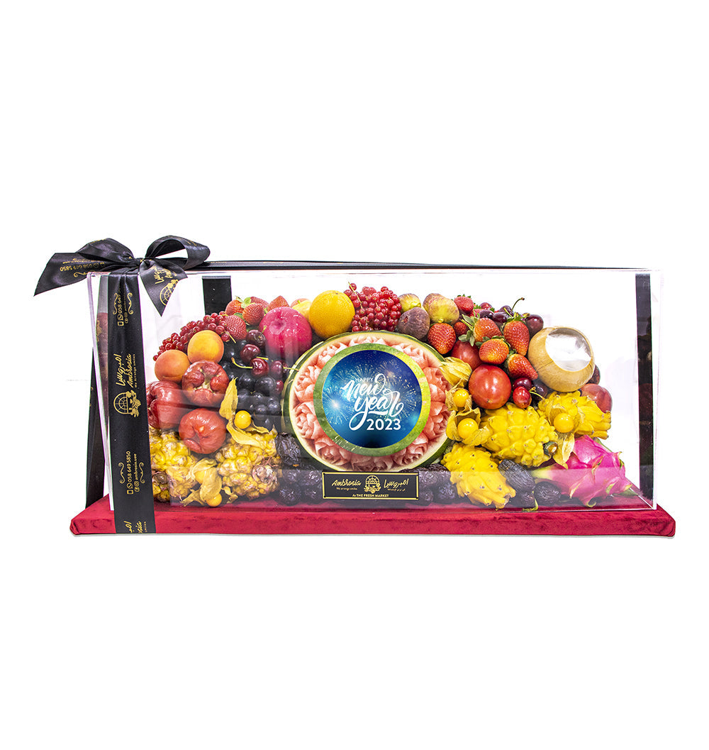 New Year Fruit Arrangement Deluxe