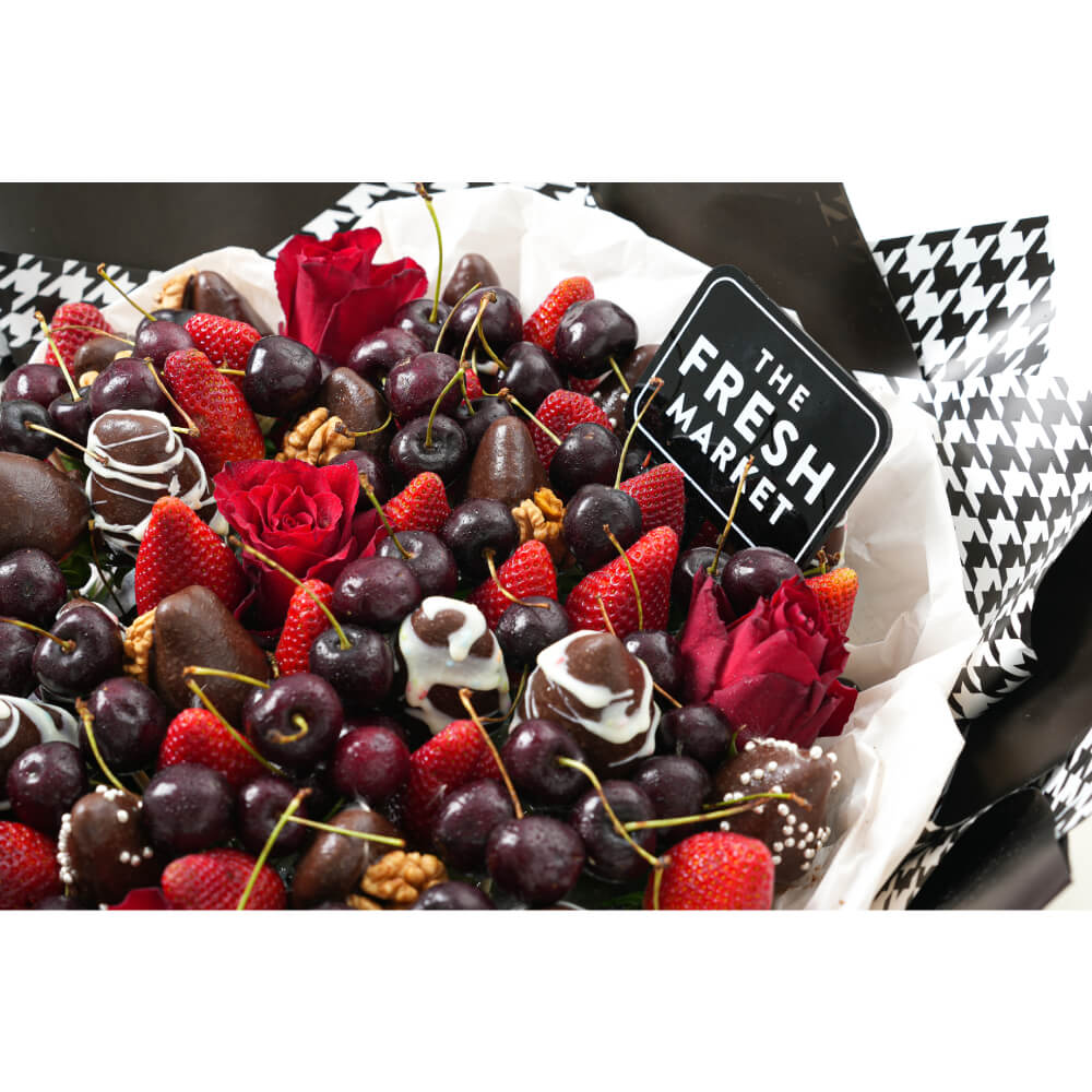 Strawberry & Cherry Sundae Fruit Bouquet