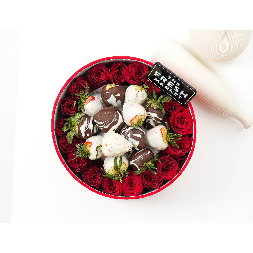 The Perfect Match (Roses + Strawberries)