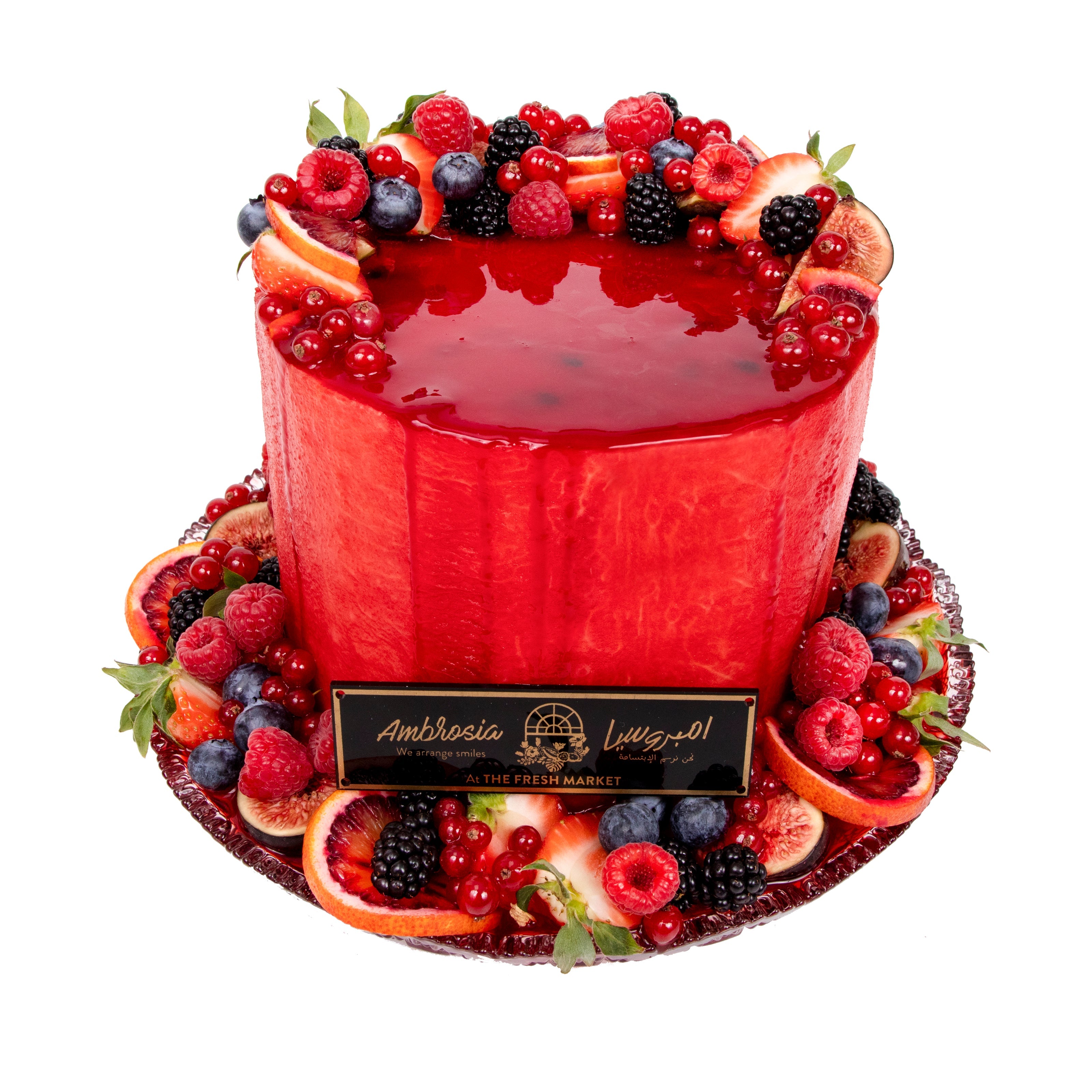 Watermelon Berry Cake