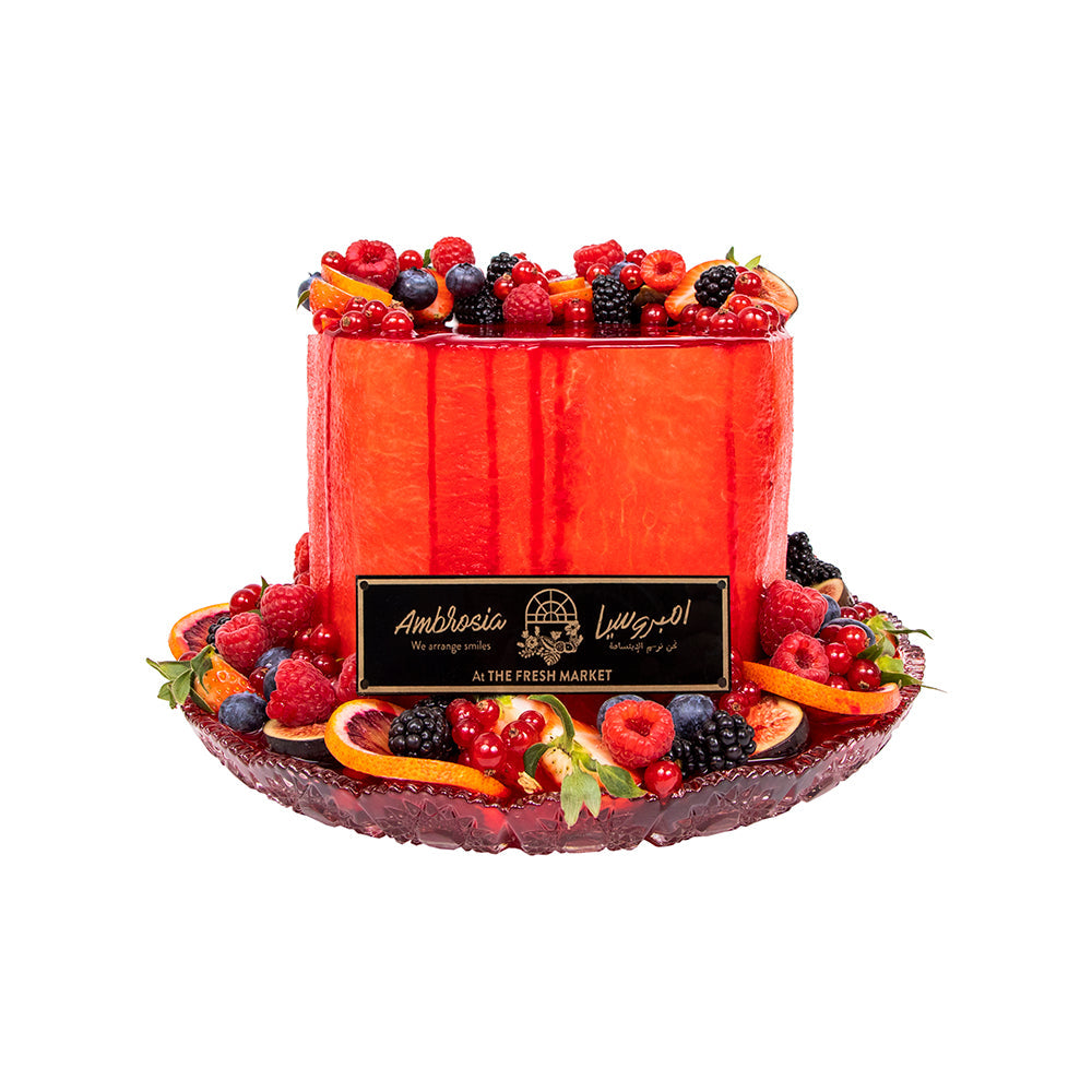 Watermelon Berry Cake