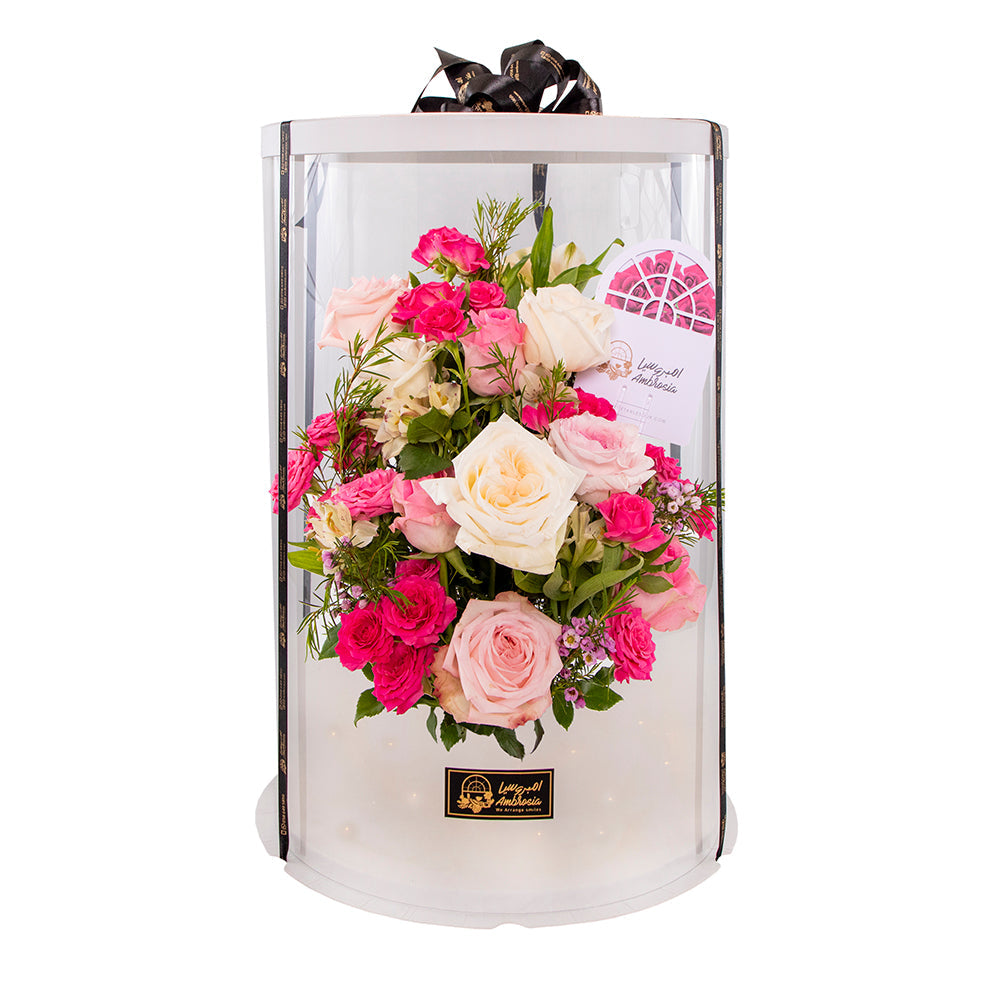 Pink Romance Flower Arrangement