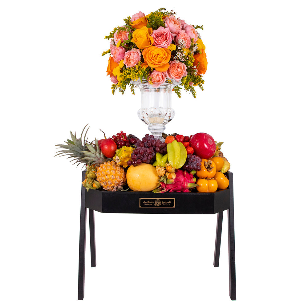 Eid Fruit And Flower Arrangement