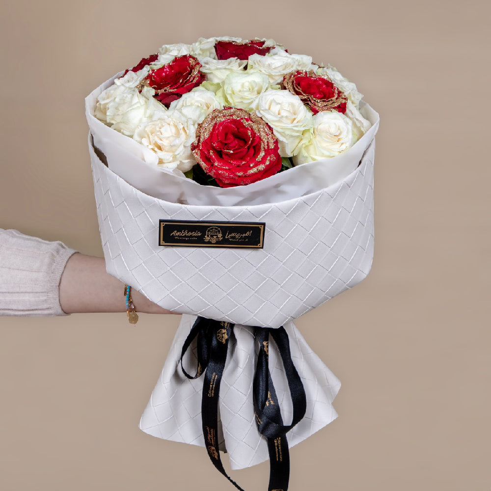 My Valentine Mixed Roses Flower Bouquet