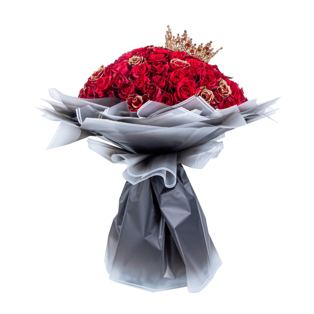 The Queen of Red Roses Bouquet