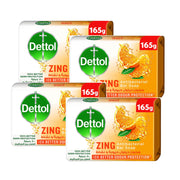 Dettol Soap Zing 4x165Gm