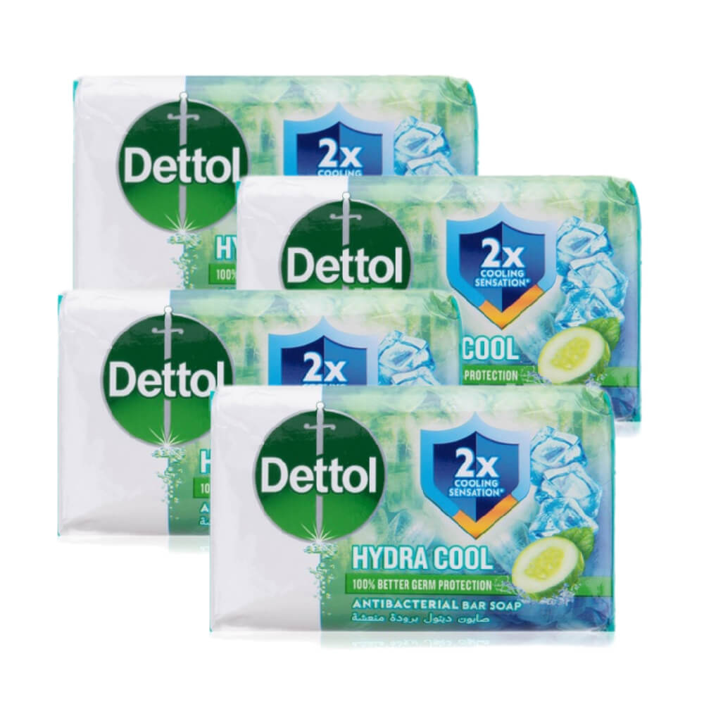 Dettol Hydra Cool Anti- Bacterial Bar Soap Cucumber 4x165gm