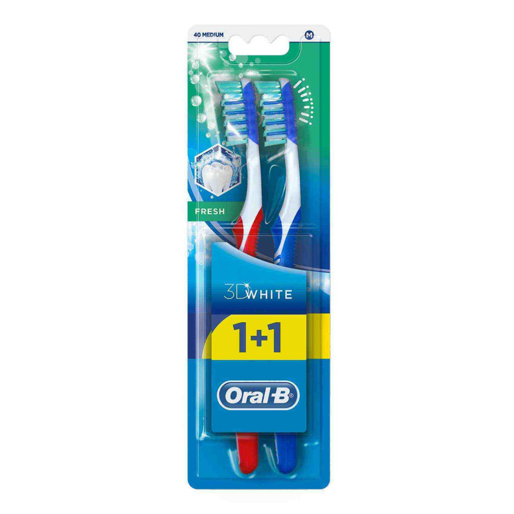 Oral B 3DWhite Toothbrush Fresh 40M @1+1