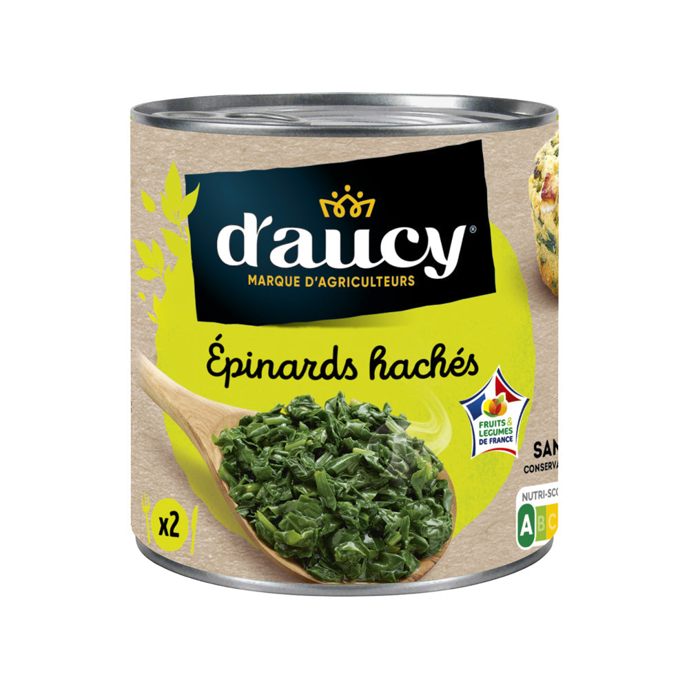 D'aucy Chopped Spinach 395G