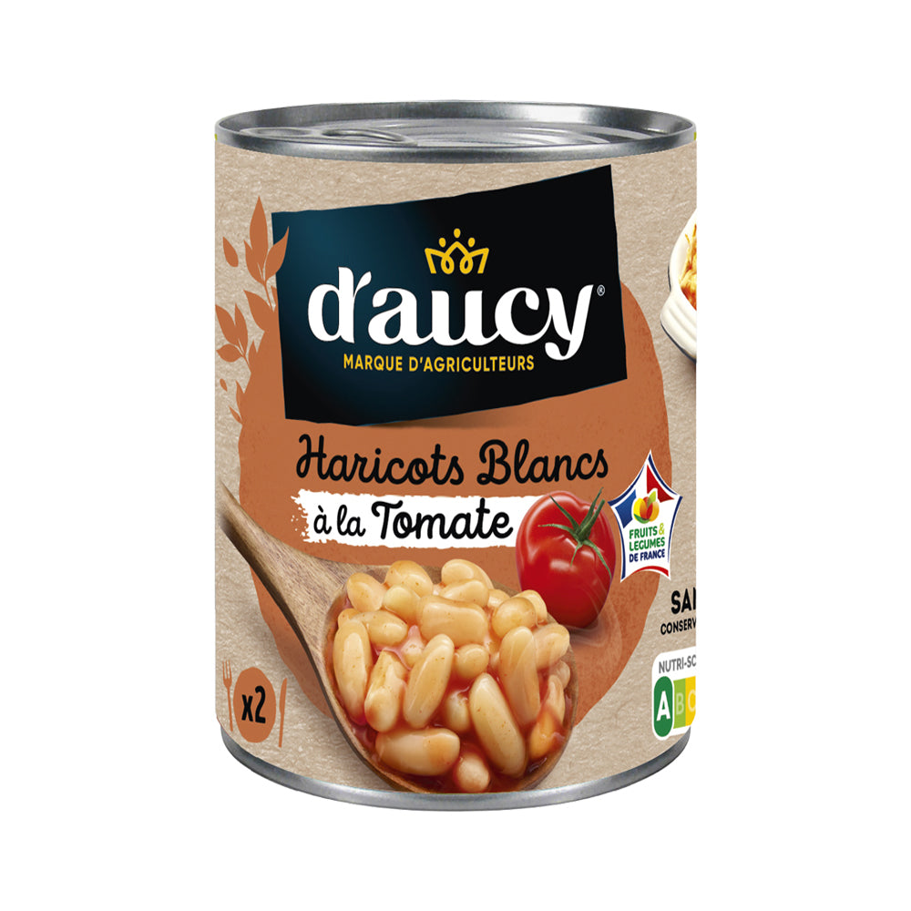 D'aucy White Beans With Tomato Sauce 500G