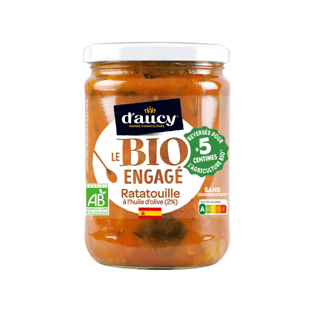 D'aucy Organic Ratatoulle in Virgin Olive Oil With Salt 530G