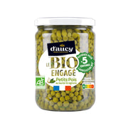 D'aucy Org Peas w/ Bay Leaf&Onions w/o salt 530G