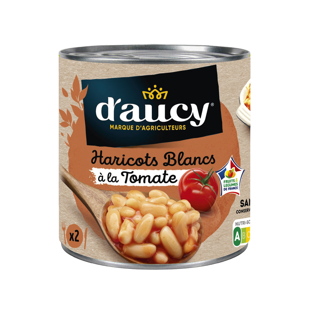 D'aucy White Beans With Tomato Sauce 250G