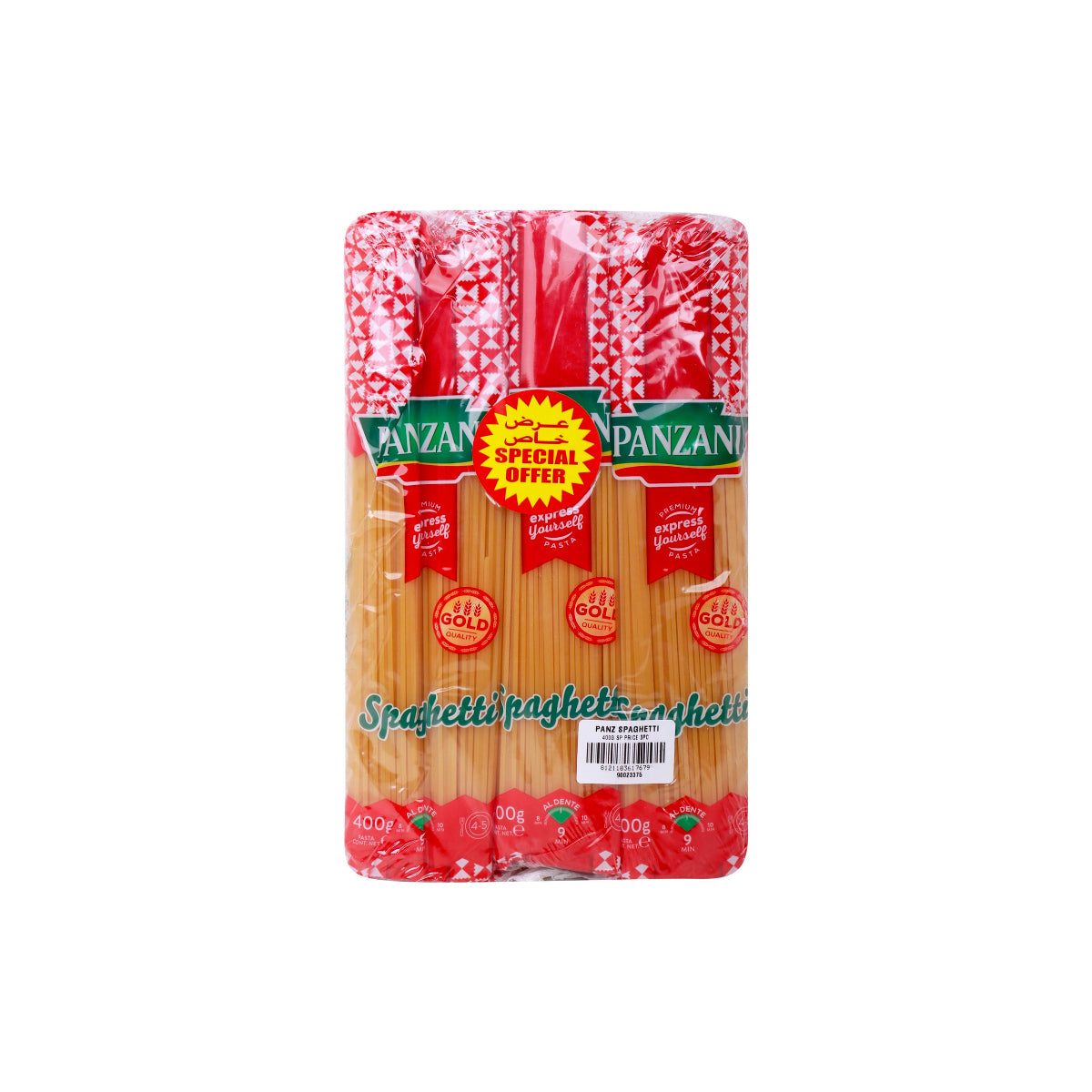 Panzani Spaghetti Pasta 3x400g