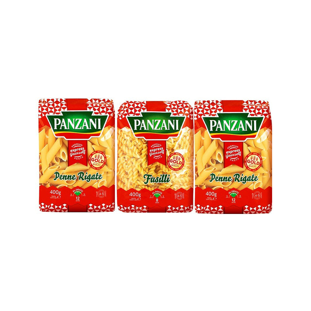 Panzani Assorted Pasta 400Gx3