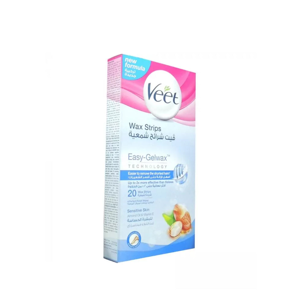 Veet Ready To Use Sensitive Skin Wax Strips 20's
