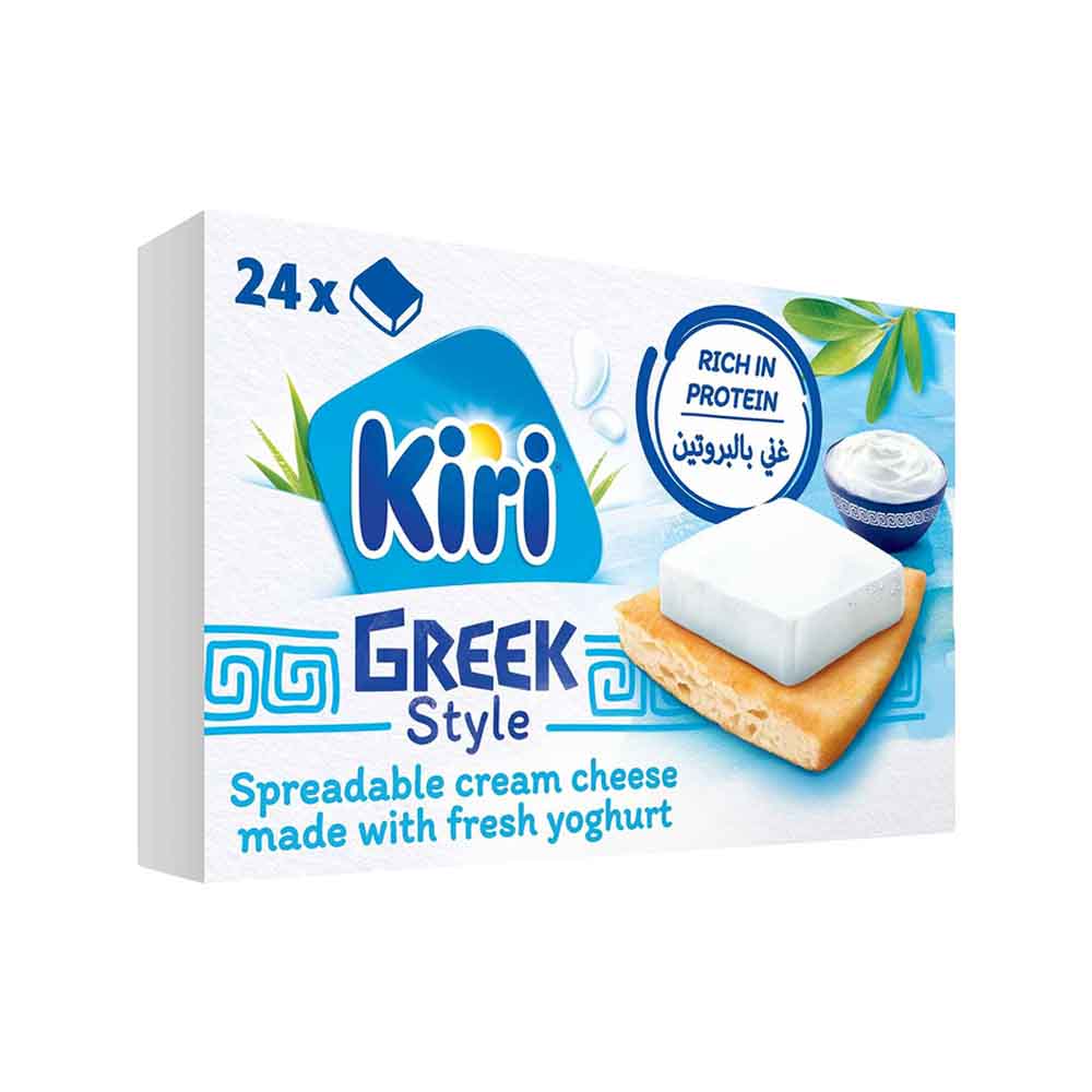 Kiri Greek Style Cheese Squares 24 Portions 400Gm